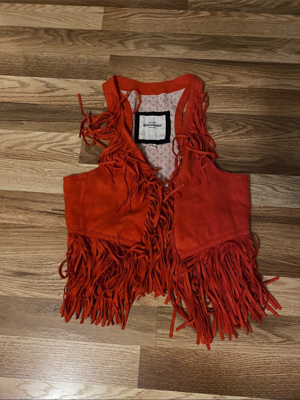 **Stained** Abercrombie & Fitch Fringed Vest